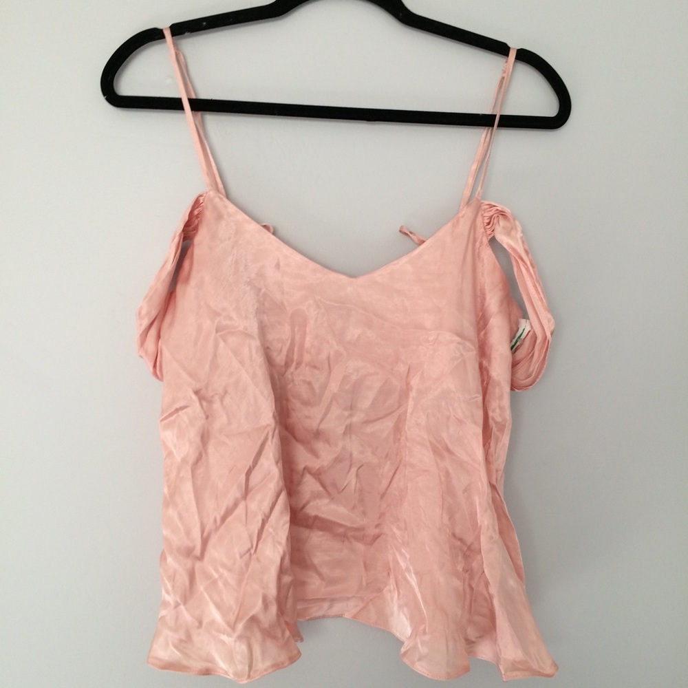 Topshop Pink satin Top